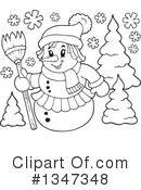 Snowman Clipart #1347348 by visekart