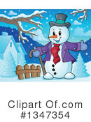 Snowman Clipart #1347354 by visekart