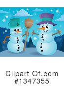 Snowman Clipart #1347355 by visekart