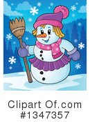 Snowman Clipart #1347357 by visekart