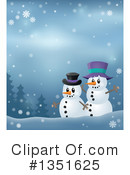 Snowman Clipart #1351625 by visekart