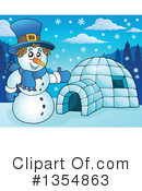 Snowman Clipart #1354863 by visekart
