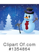 Snowman Clipart #1354864 by visekart