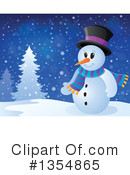 Snowman Clipart #1354865 by visekart