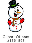 Snowman Clipart #1361868 by Clip Art Mascots