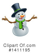 Snowman Clipart #1411195 by AtStockIllustration