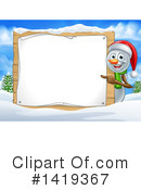 Snowman Clipart #1419367 by AtStockIllustration