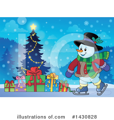 Ice Skating Clipart #1430828 by visekart