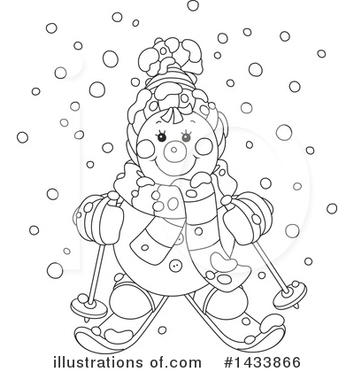 Royalty-Free (RF) Snowman Clipart Illustration by Alex Bannykh - Stock Sample #1433866