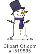 Snowman Clipart #1519885 by lineartestpilot