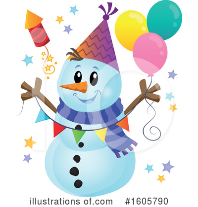 Snowman Clipart #1605790 by visekart