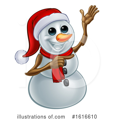Royalty-Free (RF) Snowman Clipart Illustration by AtStockIllustration - Stock Sample #1616610