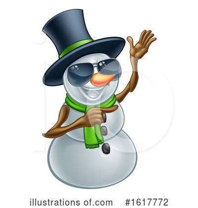 Royalty-Free (RF) Snowman Clipart Illustration by AtStockIllustration - Stock Sample #1617772