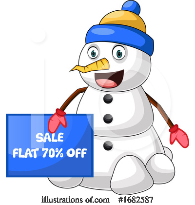 Royalty-Free (RF) Snowman Clipart Illustration by Morphart Creations - Stock Sample #1682587