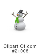 Snowman Clipart #21008 by 3poD