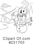 Snowman Clipart #231700 by visekart