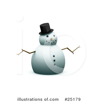 Snowman Clipart #25179 by KJ Pargeter