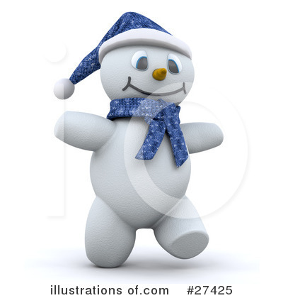 Snowman Clipart #27425 by KJ Pargeter