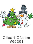 Snowman Clipart #65201 by Dennis Holmes Designs