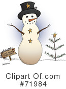 Snowman Clipart #71984 by inkgraphics