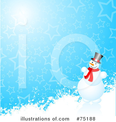 Royalty-Free (RF) Snowman Clipart Illustration by KJ Pargeter - Stock Sample #75188