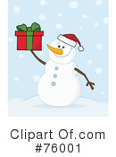 Snowman Clipart #76001 by Hit Toon