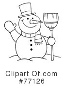 Snowman Clipart #77126 by Hit Toon