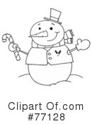 Snowman Clipart #77128 by Hit Toon