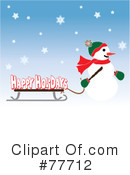Snowman Clipart #77712 by Pams Clipart