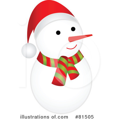 Royalty-Free (RF) Snowman Clipart Illustration by OnFocusMedia - Stock Sample #81505