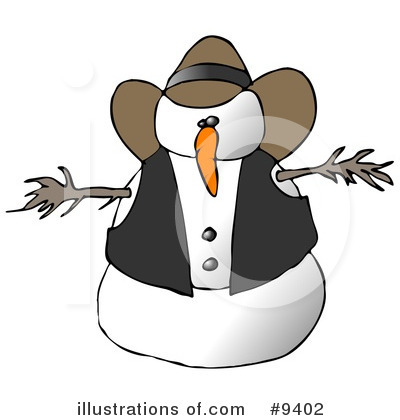 Snowman Clipart #9402 by djart