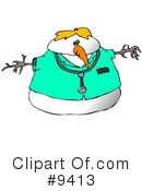Snowman Clipart #9413 by djart