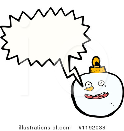 Royalty-Free (RF) Snowman Ornament Clipart Illustration by lineartestpilot - Stock Sample #1192038
