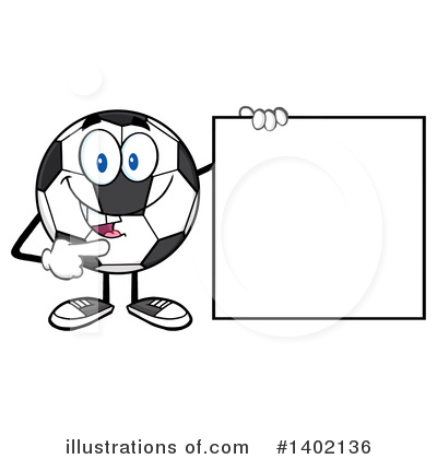 Royalty-Free (RF) Soccer Ball Character Clipart Illustration by Hit Toon - Stock Sample #1402136