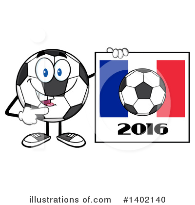 Royalty-Free (RF) Soccer Ball Character Clipart Illustration by Hit Toon - Stock Sample #1402140