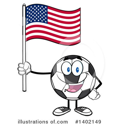Royalty-Free (RF) Soccer Ball Character Clipart Illustration by Hit Toon - Stock Sample #1402149