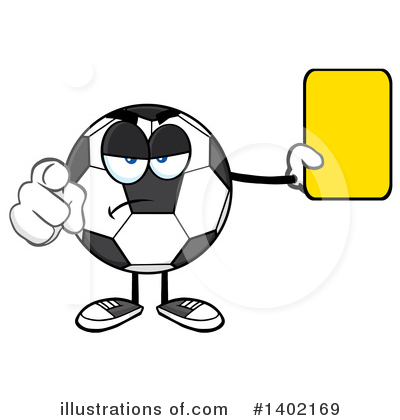 Royalty-Free (RF) Soccer Ball Character Clipart Illustration by Hit Toon - Stock Sample #1402169