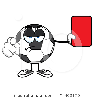 Royalty-Free (RF) Soccer Ball Character Clipart Illustration by Hit Toon - Stock Sample #1402170