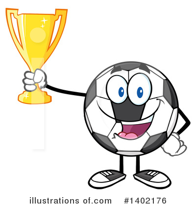 Royalty-Free (RF) Soccer Ball Character Clipart Illustration by Hit Toon - Stock Sample #1402176