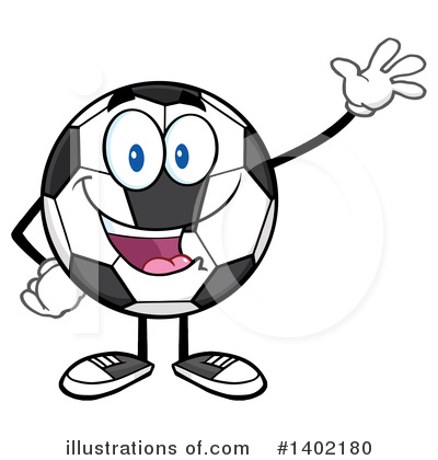 Royalty-Free (RF) Soccer Ball Character Clipart Illustration by Hit Toon - Stock Sample #1402180