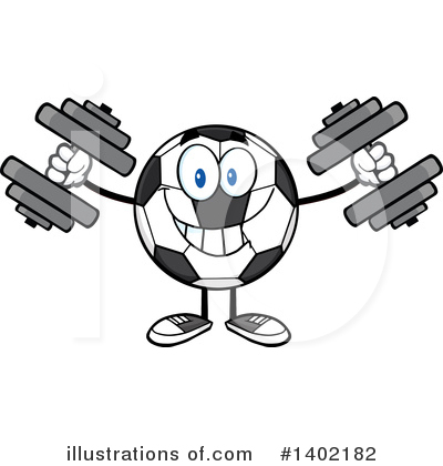 Soccer Ball Character Clipart #1402182 by Hit Toon