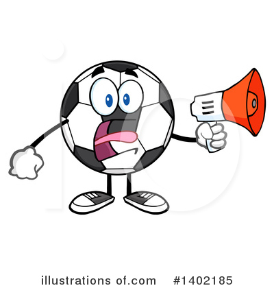 Soccer Ball Character Clipart #1402185 by Hit Toon