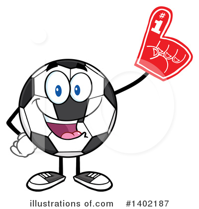 Royalty-Free (RF) Soccer Ball Character Clipart Illustration by Hit Toon - Stock Sample #1402187