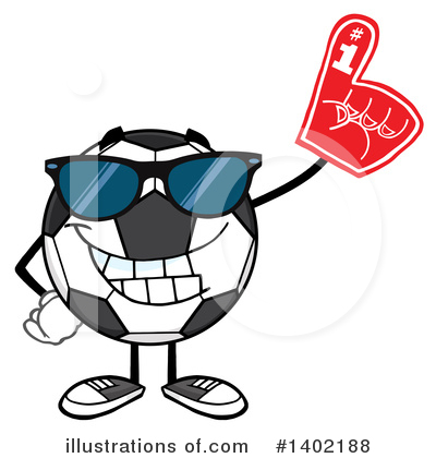 Royalty-Free (RF) Soccer Ball Character Clipart Illustration by Hit Toon - Stock Sample #1402188
