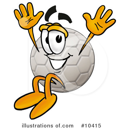 Royalty-Free (RF) Soccer Ball Clipart Illustration by Mascot Junction - Stock Sample #10415