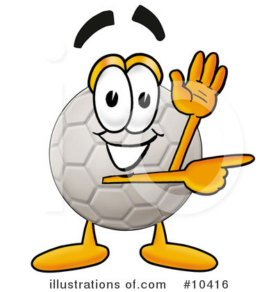 Royalty-Free (RF) Soccer Ball Clipart Illustration by Mascot Junction - Stock Sample #10416