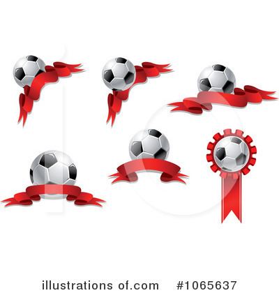Royalty-Free (RF) Soccer Ball Clipart Illustration by Vector Tradition SM - Stock Sample #1065637