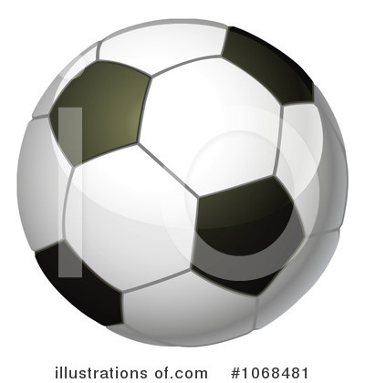 Royalty-Free (RF) Soccer Ball Clipart Illustration by AtStockIllustration - Stock Sample #1068481