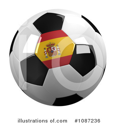 Royalty-Free (RF) Soccer Ball Clipart Illustration by stockillustrations - Stock Sample #1087236
