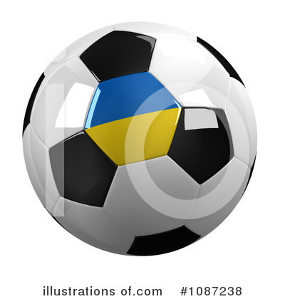 Royalty-Free (RF) Soccer Ball Clipart Illustration by stockillustrations - Stock Sample #1087238